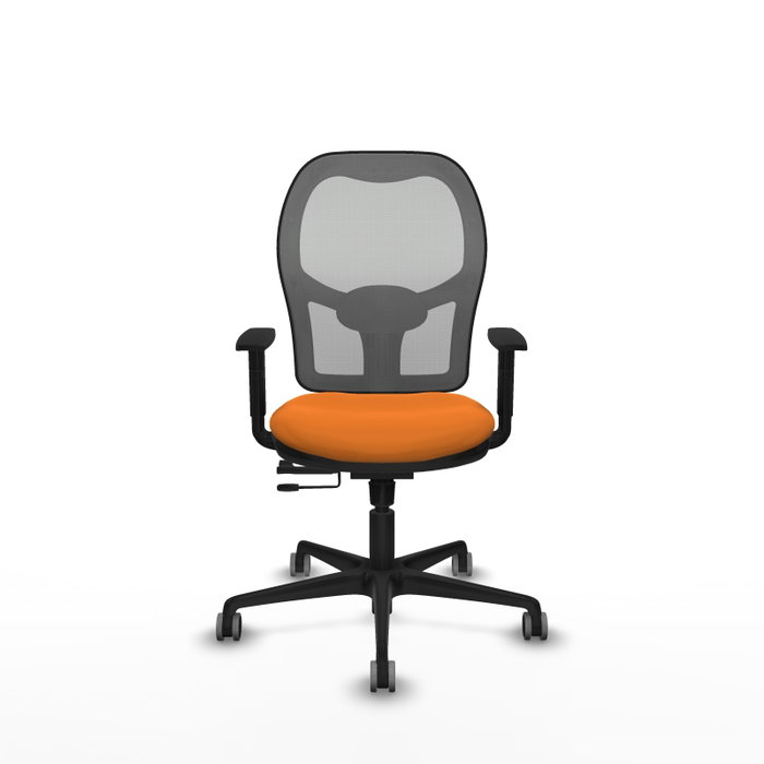 PIQUERAS Y CRESPO Silla de Oficina Jorquera Naranja y Gris con Mecanismo Sincro/Traslack