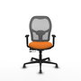 PIQUERAS Y CRESPO Silla de Oficina Jorquera Naranja y Gris con Mecanismo Sincro/Traslack