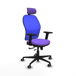 PIQUERAS Y CRESPO Silla de oficina Jorquera Sincro/Traslack Lila y Azul