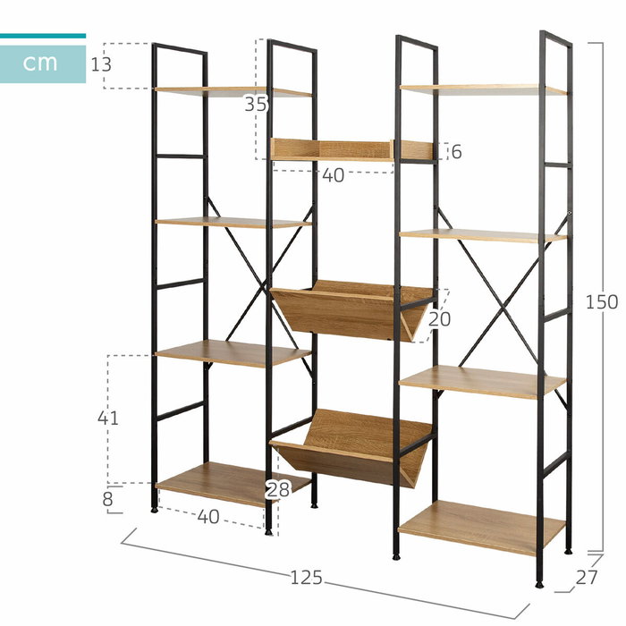Color Baby Max Home-Estanteria 125X27X150 Cm Color Baby Max Home-Estanteria 125X27X150 Cm