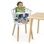 Bright Starts BRI17198 Asiento Elevador Compacto y Plegable Pop 'N Sit con Tableta Extraíble, Ultracompacto, Bolsa de Transporte Incluida