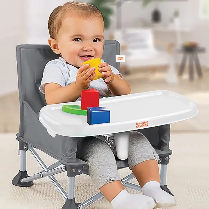 Bright Starts BRI17198 Asiento Elevador Compacto y Plegable Pop 'N Sit con Tableta Extraíble, Ultracompacto, Bolsa de Transporte Incluida Bright Starts BRI17198 Asiento Elevador Compacto y Plegable Pop 'N Sit con Tableta Extraíble, Ultracompacto, Bolsa de Transporte Incluida