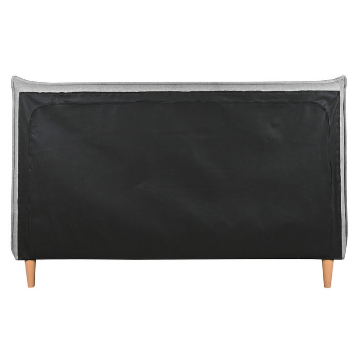 DKD Home Decor Cama de Poliéster Gris Claro con Colchón 150x200 cm