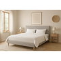 DKD Home Decor Cama de Poliéster Gris Claro con Colchón 150x200 cm