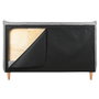 DKD Home Decor Cama de Poliéster Gris Claro con Colchón 150x200 cm