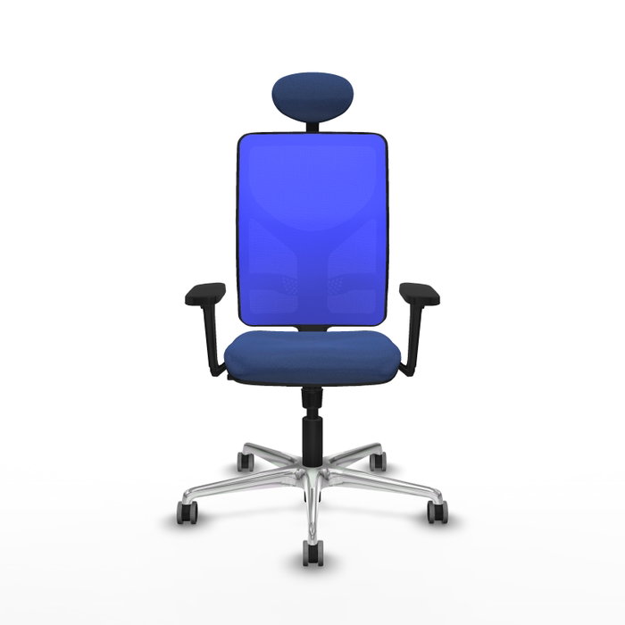 PIQUERAS Y CRESPO Silla de oficina Motilla con mecanismo Sincro Azul