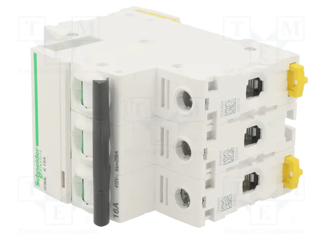 SCHNEIDER ELECTRIC iC60L Interruptor magnetotérmico 16A 3 polos 15kA SCHNEIDER ELECTRIC iC60L Interruptor magnetotérmico 16A 3 polos 15kA