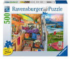 Ravensburger Puzzle 2D Perspectiva desde el camper large 500 piezas