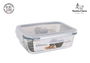 Santa Clara Fiambrera Rectangular Tapa Hermética 20.5 x 15.3 cm (6 Unidades)