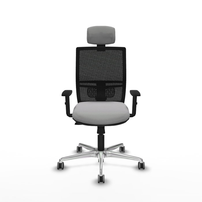 PIQUERAS Y CRESPO Silla de oficina Yunquera con mecanismo Sincro/Traslack, Gris claro y Negro PIQUERAS Y CRESPO Silla de oficina Yunquera con mecanismo Sincro/Traslack, Gris claro y Negro