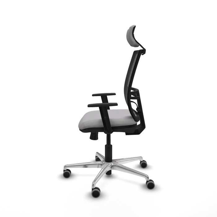 PIQUERAS Y CRESPO Silla de oficina Yunquera con mecanismo Sincro/Traslack, Gris claro y Negro PIQUERAS Y CRESPO Silla de oficina Yunquera con mecanismo Sincro/Traslack, Gris claro y Negro