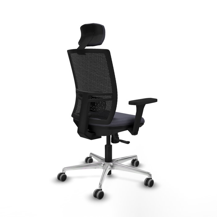 PIQUERAS Y CRESPO Silla de oficina Yunquera con mecanismo Sincro, Gris oscuro y Negro PIQUERAS Y CRESPO Silla de oficina Yunquera con mecanismo Sincro, Gris oscuro y Negro