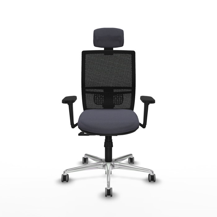 PIQUERAS Y CRESPO Silla de oficina Yunquera con mecanismo Sincro, Gris oscuro y Negro PIQUERAS Y CRESPO Silla de oficina Yunquera con mecanismo Sincro, Gris oscuro y Negro