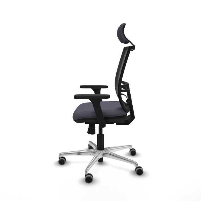 PIQUERAS Y CRESPO Silla de oficina Yunquera con mecanismo Sincro, Gris oscuro y Negro PIQUERAS Y CRESPO Silla de oficina Yunquera con mecanismo Sincro, Gris oscuro y Negro