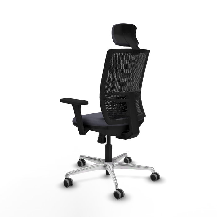 PIQUERAS Y CRESPO Silla de oficina Yunquera con mecanismo Sincro, Gris oscuro y Negro PIQUERAS Y CRESPO Silla de oficina Yunquera con mecanismo Sincro, Gris oscuro y Negro