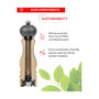 Peugeot Boreal Molinillo de Pimienta 21 cm Rock Grey