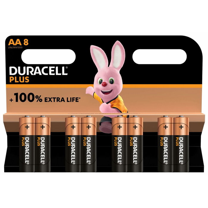 Duracell Plus Power Boost Pack de 8 pilas AA 1,5V alcalinas