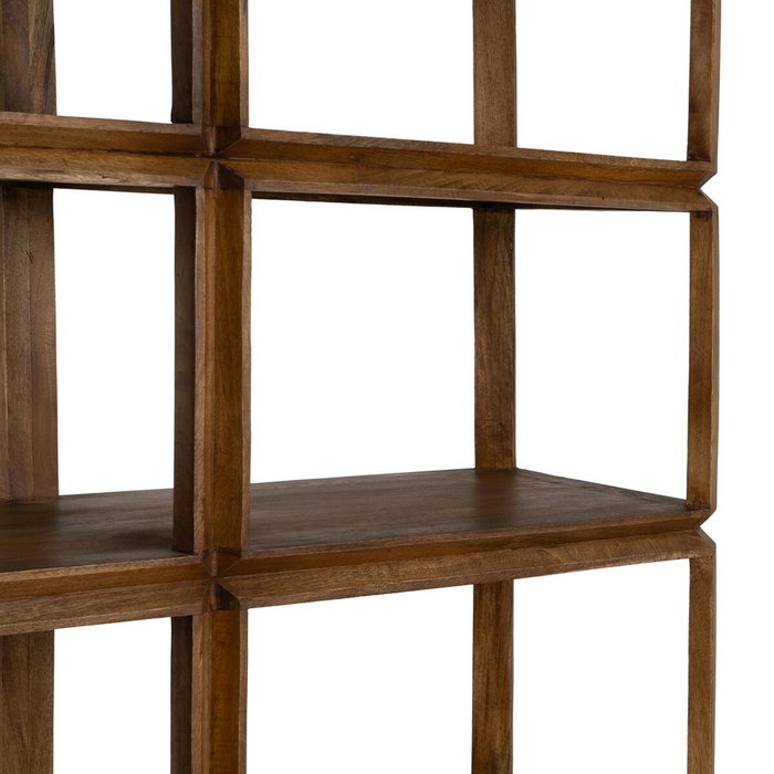 Ixia Estantería de Salón en Madera de Mango Marrón 115 x 42 x 195 cm