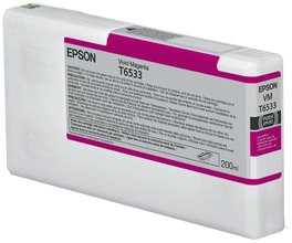 Epson T6533 Cartucho de tinta Magenta vivo (200 ml) de original para Stylus Pro 4900