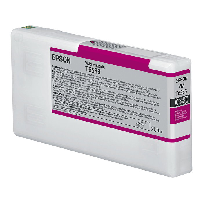 Epson Cartucho Magenta Vivo T6533 200ml Epson Cartucho Magenta Vivo T6533 200ml