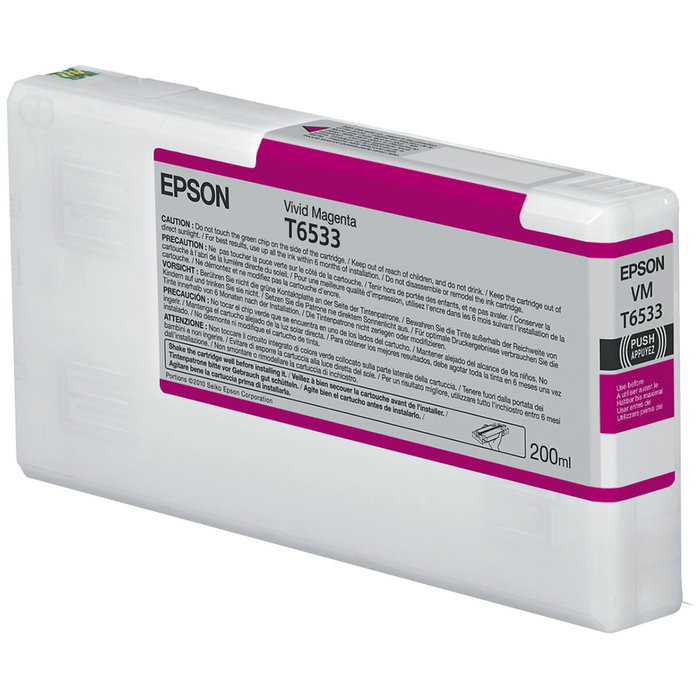 Epson Cartucho Magenta Vivo T6533 200ml Epson Cartucho Magenta Vivo T6533 200ml