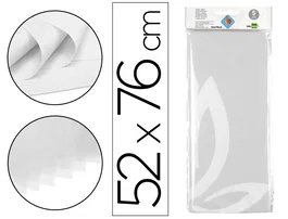 Liderpapel Papel seda blanco 52x76cm 18g/m2 bolsa 5 hojas