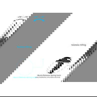 MANHATTAN Soporte de TV de Pared Inclinable para Pantallas de 60 a 120 Pulgadas, hasta 120 kg, Compatible VESA 50x50 a 900x600 mm, Negro