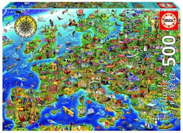 EDUCA BORRAS Mapa de Europa Puzzle 500 Piezas