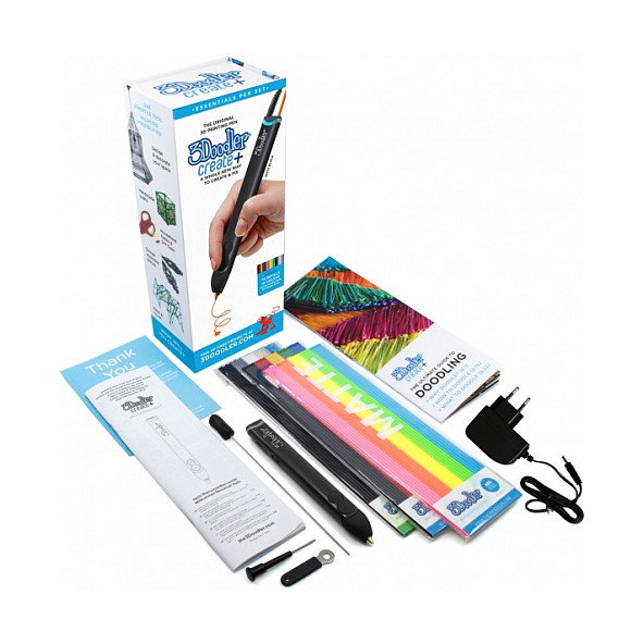 3Doodler Filamento PLA Clearly Glacier Mix de 5 colores (Azul, Gris, Rojo, Transparente, Blanco) para CREATE+, PRO+, CREATE, 2.0, 1.0 - 250 Unidades, 3 mm, No Tóxico