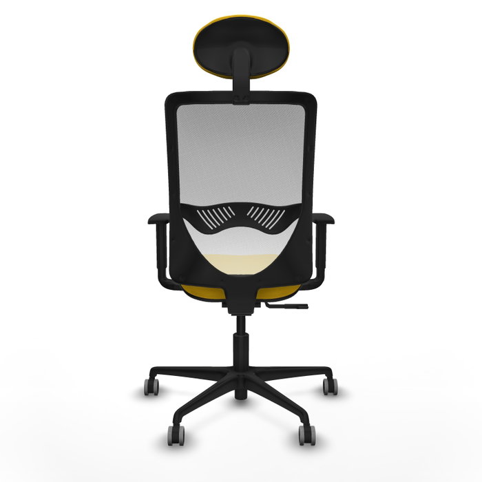 PIQUERAS Y CRESPO Silla de oficina Zulema con mecanismo Sincro, Amarillo y Blanco PIQUERAS Y CRESPO Silla de oficina Zulema con mecanismo Sincro, Amarillo y Blanco