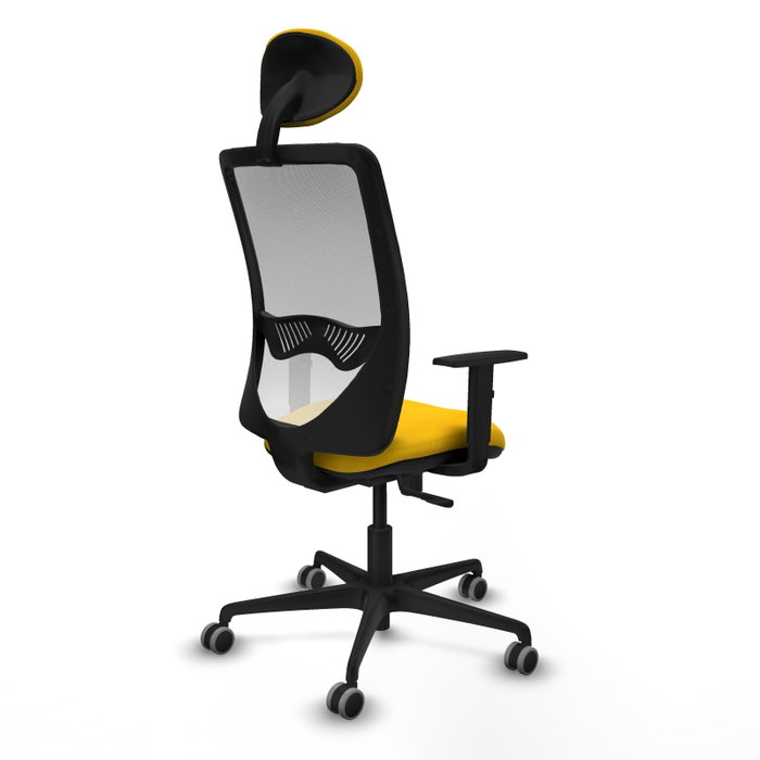 PIQUERAS Y CRESPO Silla de oficina Zulema con mecanismo Sincro, Amarillo y Blanco PIQUERAS Y CRESPO Silla de oficina Zulema con mecanismo Sincro, Amarillo y Blanco
