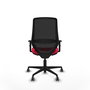 PIQUERAS Y CRESPO Silla de oficina Mardos Rojo/Negro con mecanismo Sincro/Traslack