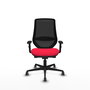 PIQUERAS Y CRESPO Silla de oficina Mardos Rojo/Negro con mecanismo Sincro/Traslack