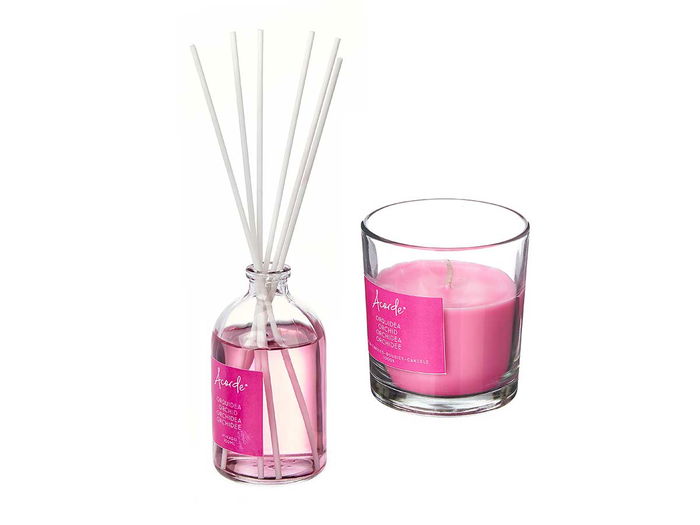 Acorde Set Mikado 100ml Vela 30h Orquídea 19 x 15 x 7 cm (Set de 6)