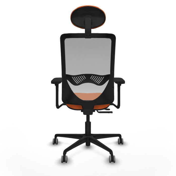 PIQUERAS Y CRESPO Silla de oficina Zulema Naranja/Gris con Mecanismo Sincro/Traslack