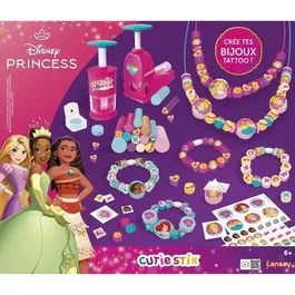 Lansay LAN1735717212250 Taller Creativo Princesas Disney Stix Cortar y Perforar 14 Piezas A Partir de 6 Años