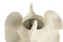 DKD Home Decor Jarron Shabby de Resina, Color Crudo, 50 cm de Alto x 26 cm de Ancho, Impermeable (Waterproof)