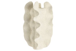 DKD Home Decor Jarron Shabby de Resina, Color Crudo, 50 cm de Alto x 26 cm de Ancho, Impermeable (Waterproof)
