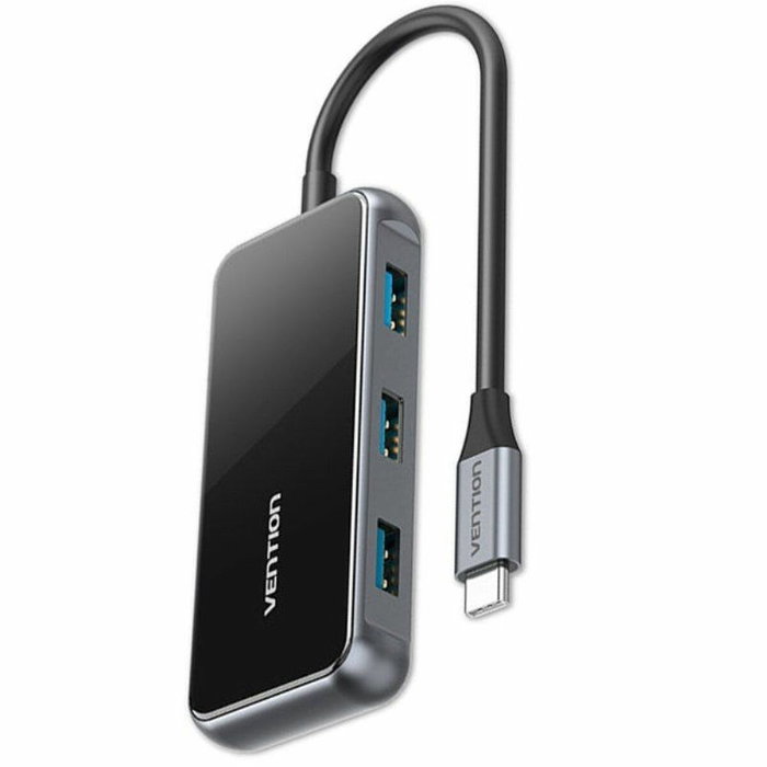 Vention TFDHB Hub USB-C 5 en 1 con 4x USB 3.0 y PD 87W, Gris Vention TFDHB Hub USB-C 5 en 1 con 4x USB 3.0 y PD 87W, Gris