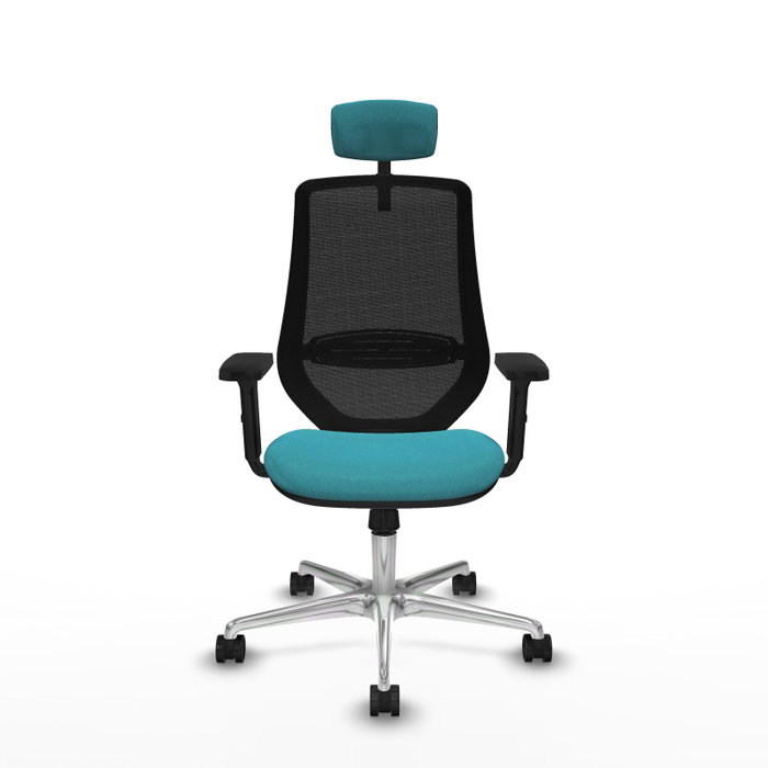 PIQUERAS Y CRESPO Silla de oficina Mardos con mecanismo Sincro, Turquesa y Negro PIQUERAS Y CRESPO Silla de oficina Mardos con mecanismo Sincro, Turquesa y Negro
