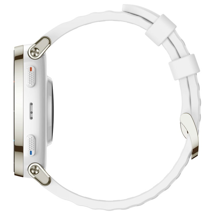Amazfit Amazfit Active 3 Premium White Smartwatch HYROX-Modus, Reloj Inteligente con Pantalla AMOLED de 3,35 cm, GPS, NFC, Batería de 365 mAh, 38 g, Color Blanco y Oro