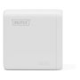 Digitus Cargador GaN USB 140W, Carga Rapida, 3 Puertos USB-C y 1 USB-A, Blanco, Compatibilidad Universal, Interruptor de Proteccion