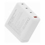 Digitus Cargador GaN USB 140W, Carga Rapida, 3 Puertos USB-C y 1 USB-A, Blanco, Compatibilidad Universal, Interruptor de Proteccion