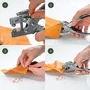 RAPID Alicates para ojales con 100 ojales de 4 mm