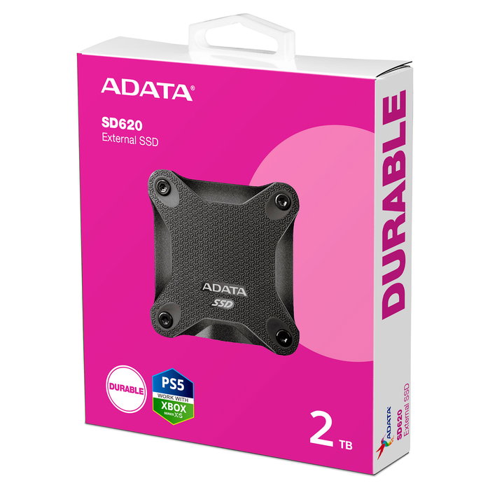 ADATA SD620 Disco Duro Externo SSD 2 TB Negro Micro-USB B 3.2 Gen 2 (10 Gbit/s)