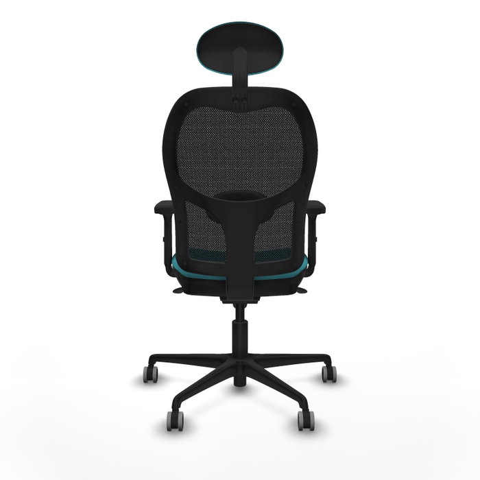 PIQUERAS Y CRESPO Silla de oficina Jorquera Turquesa y Negro
