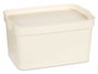 Kipit Caja Plástico con Tapa 2,3 L Crema 13.5x11x20 cm (Set de 24)