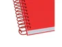 Antartik Cuaderno Espiral A4 Tapa Foam 80 Hojas 90g Cuadrícula 4mm con Margen - Color Rojo