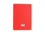 Antartik Cuaderno Espiral A4 Tapa Foam 80 Hojas 90g Cuadrícula 4mm con Margen - Color Rojo