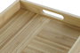 DKD Home Decor Bandeja Natural Bambú 27 x 43 x 4.5 cm con Asas